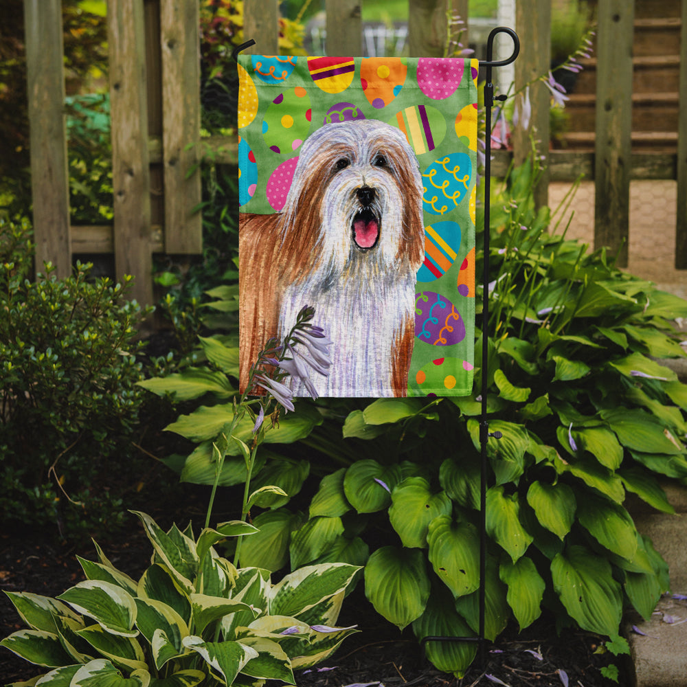 Bearded Collie Easter Eggtravaganza Flag Garden Size  the-store.com.