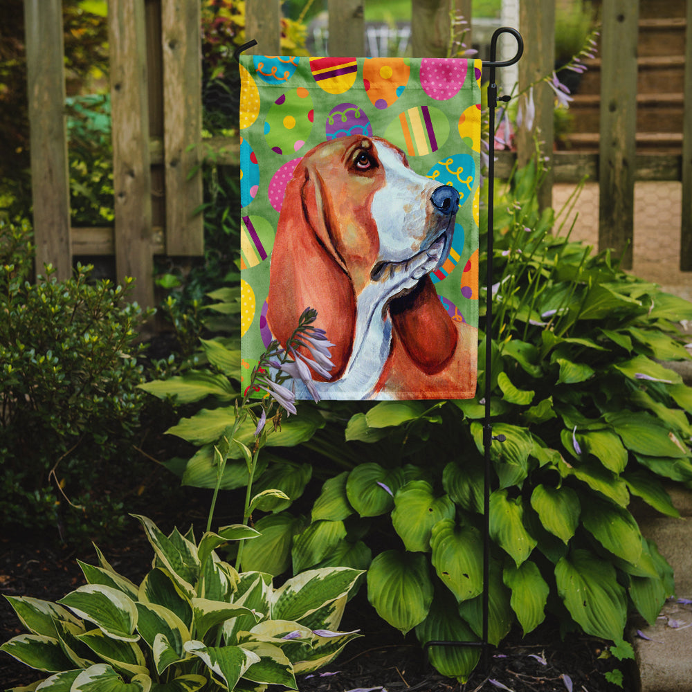 Basset Hound Easter Eggtravaganza Flag Garden Size  the-store.com.