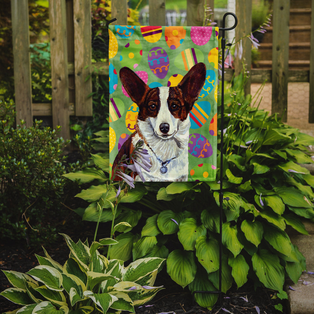 Corgi Easter Eggtravaganza Flag Garden Size  the-store.com.