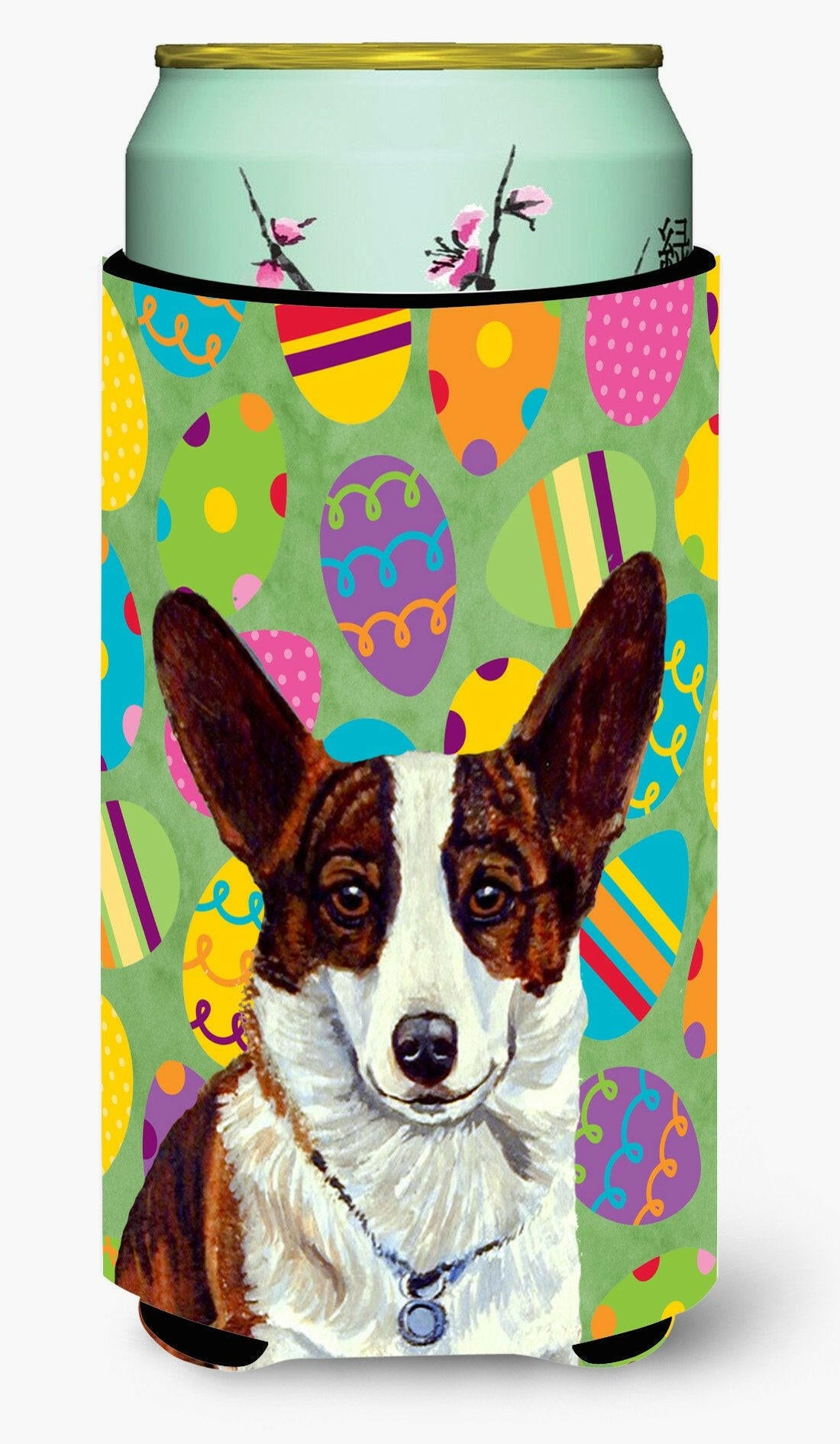 Corgi Easter Eggtravaganza  Tall Boy Beverage Insulator Beverage Insulator Hugger by Caroline's Treasures