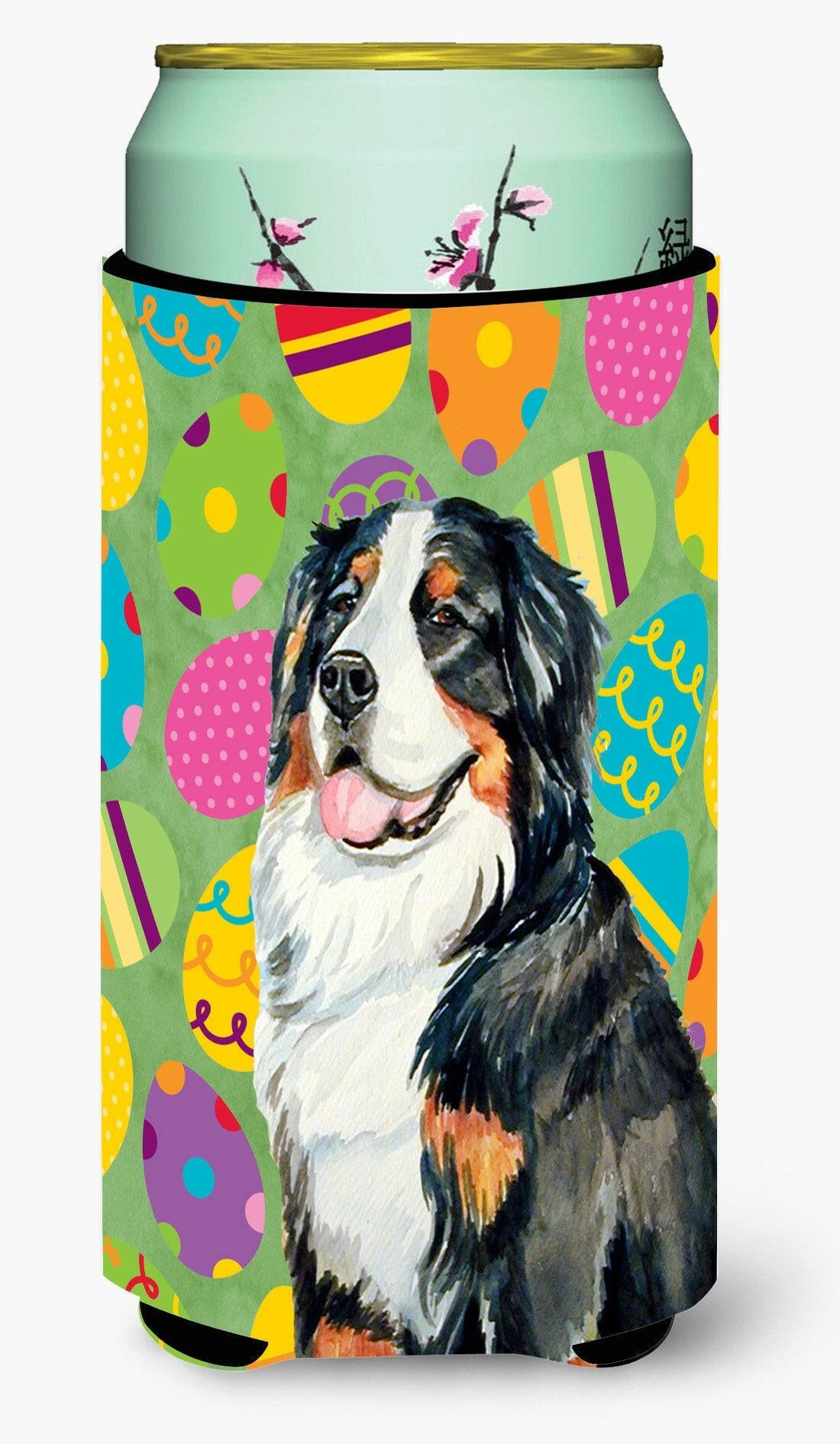 Bernese Mountain Dog Easter Eggtravaganza  Tall Boy Beverage Insulator Beverage Insulator Hugger by Caroline&#39;s Treasures