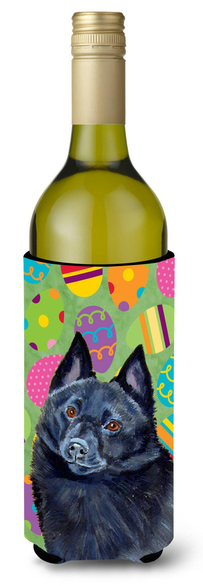 Schipperke Easter Eggtravaganza Wine Bottle Beverage Insulator Beverage Insulator Hugger by Caroline's Treasures