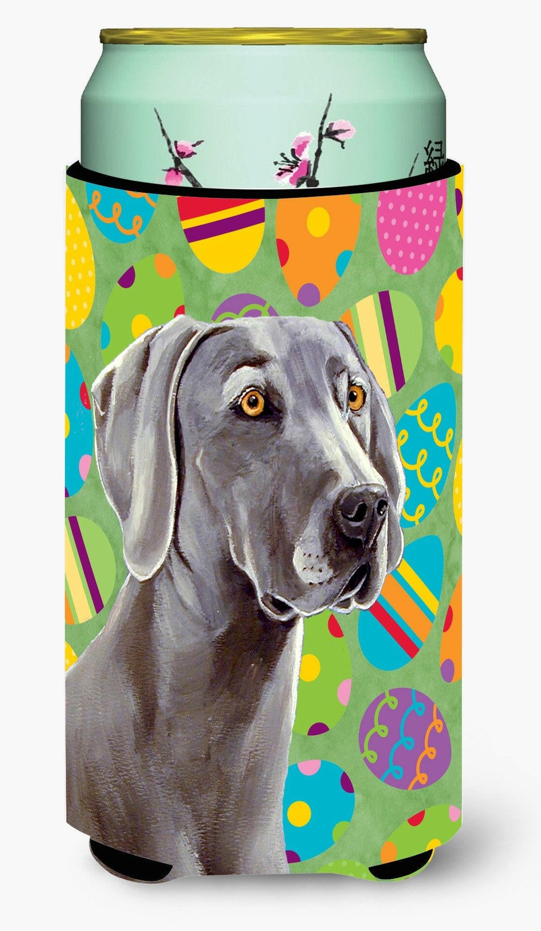 Weimaraner Easter Eggtravaganza  Tall Boy Beverage Insulator Beverage Insulator Hugger by Caroline's Treasures