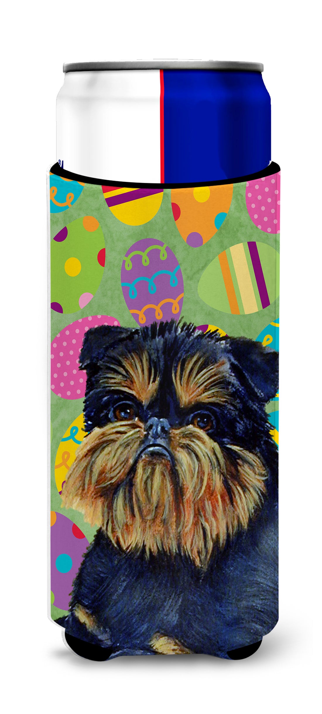 Brussels Griffon Easter Eggtravaganza Ultra Beverage Insulators for slim cans LH9433MUK.