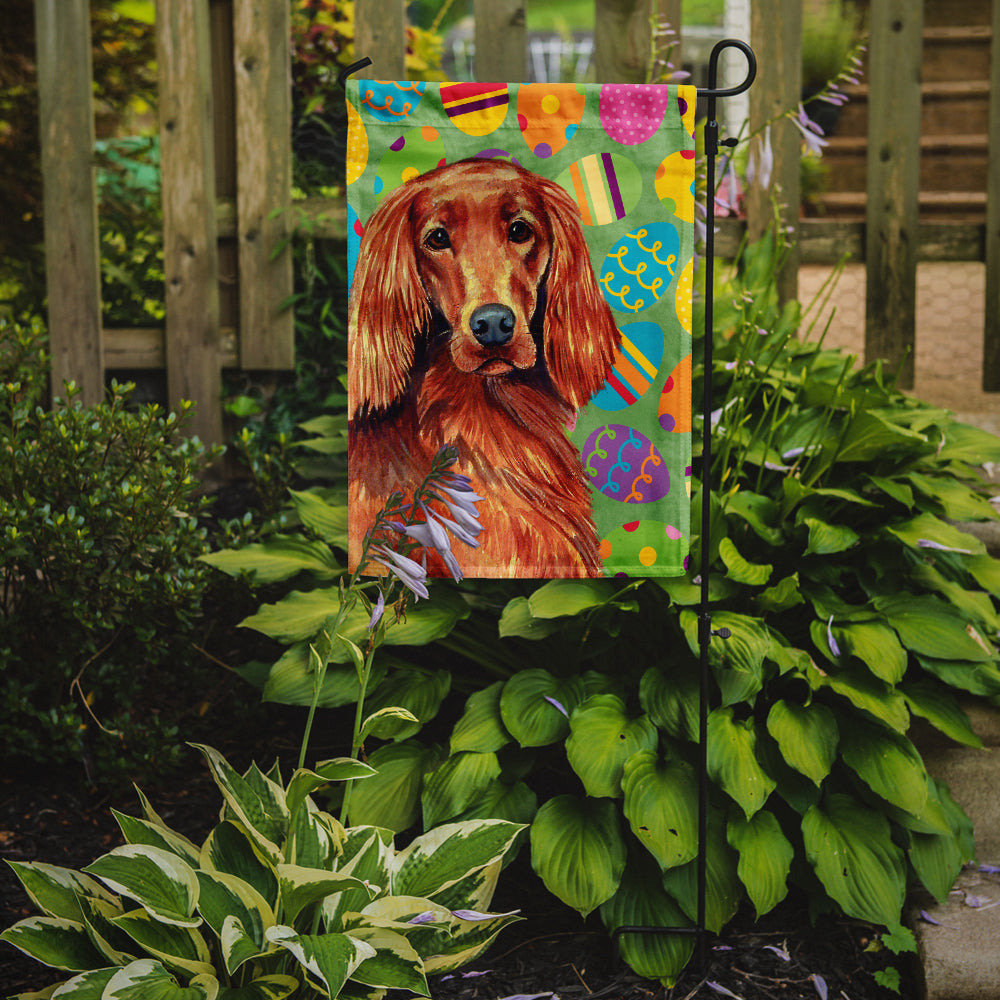 Irish Setter Easter Eggtravaganza Flag Garden Size  the-store.com.