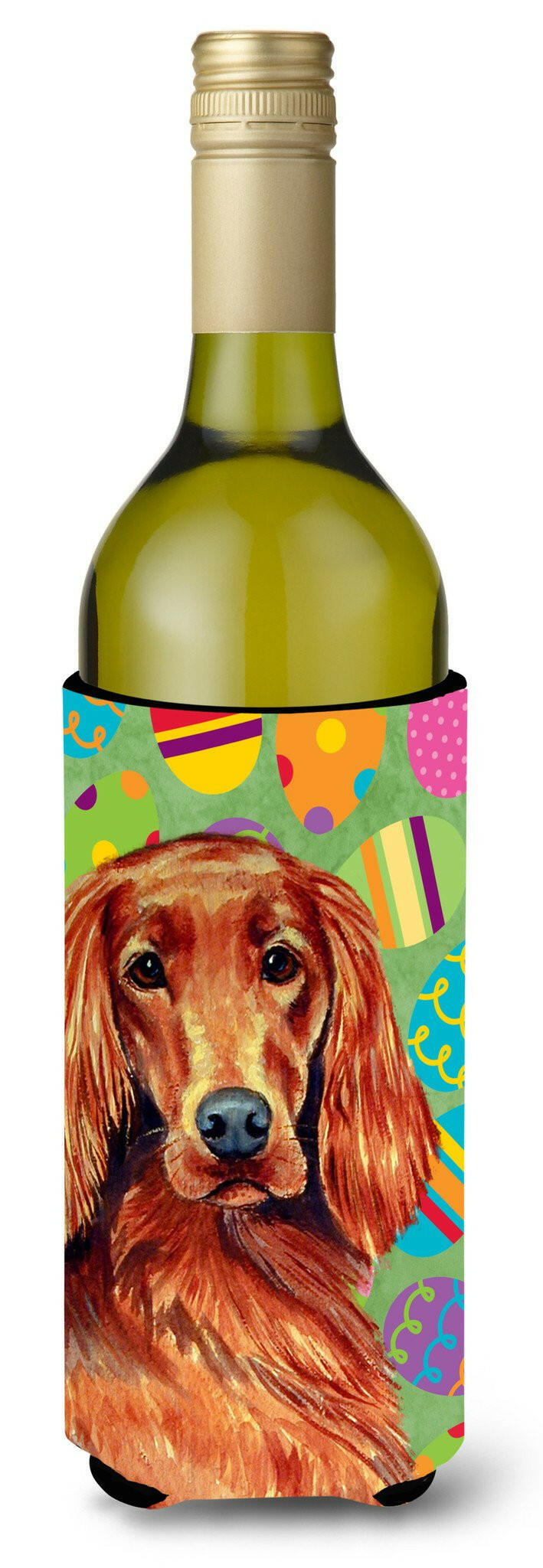 Irish Setter Easter Eggtravaganza Wine Bottle Beverage Insulator Beverage Insulator Hugger by Caroline&#39;s Treasures