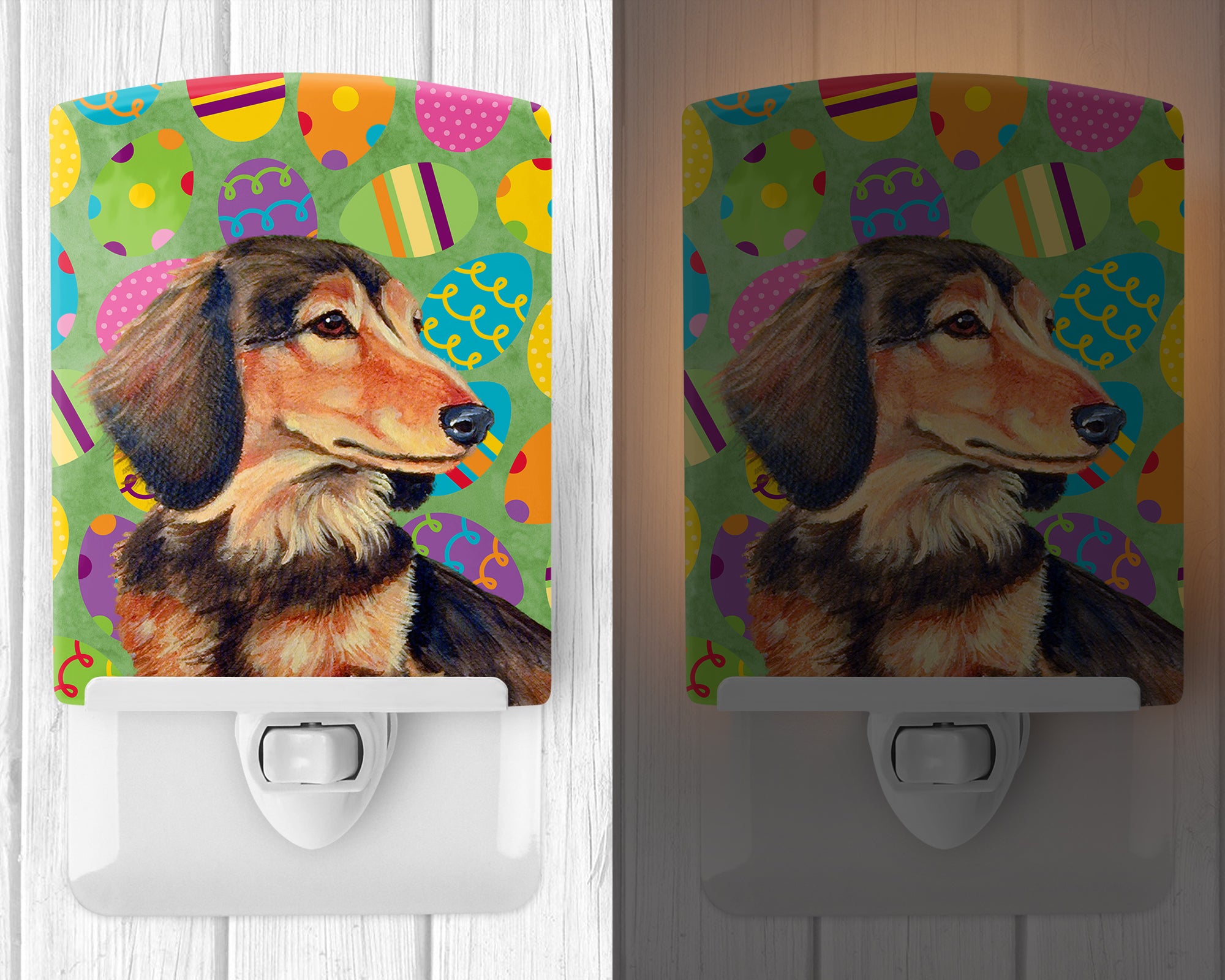 Dachshund Easter Eggtravaganza Ceramic Night Light LH9436CNL - the-store.com