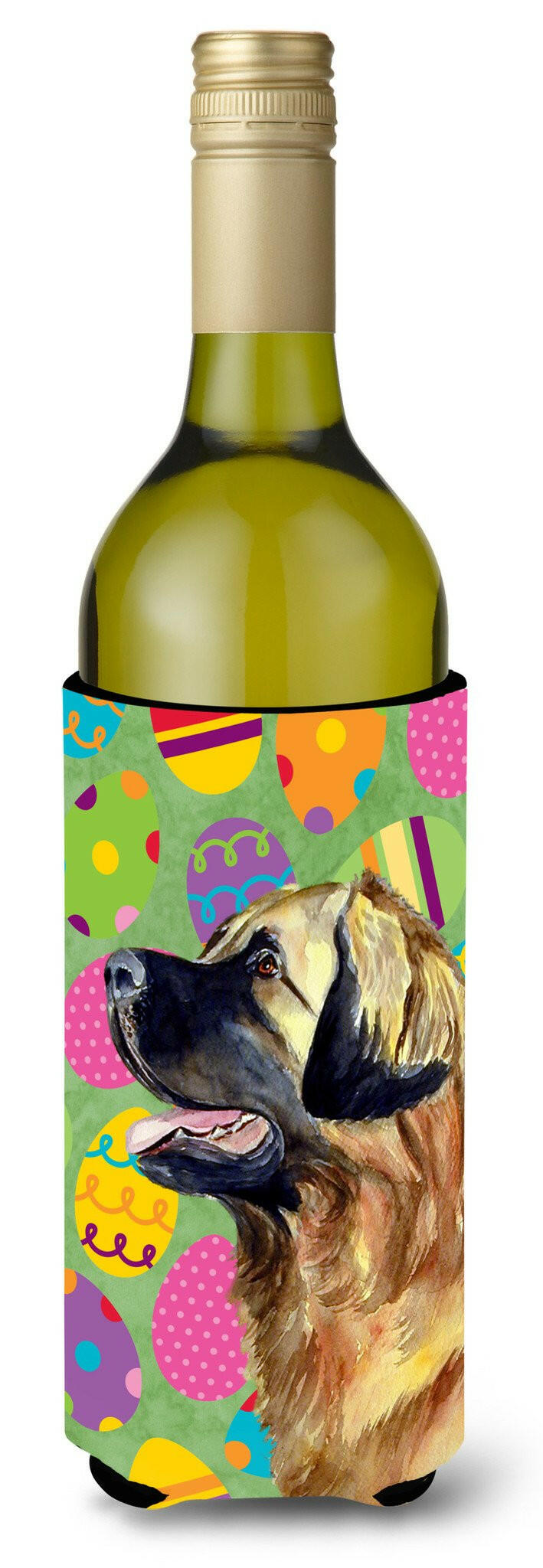 Leonberger Easter Eggtravaganza Wine Bottle Beverage Insulator Beverage Insulator Hugger by Caroline&#39;s Treasures