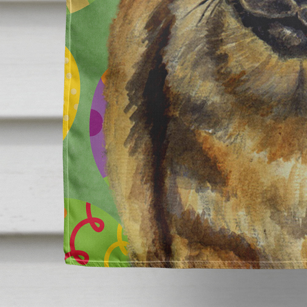 Tibetan Spaniel Easter Eggtravaganza Flag Canvas House Size  the-store.com.