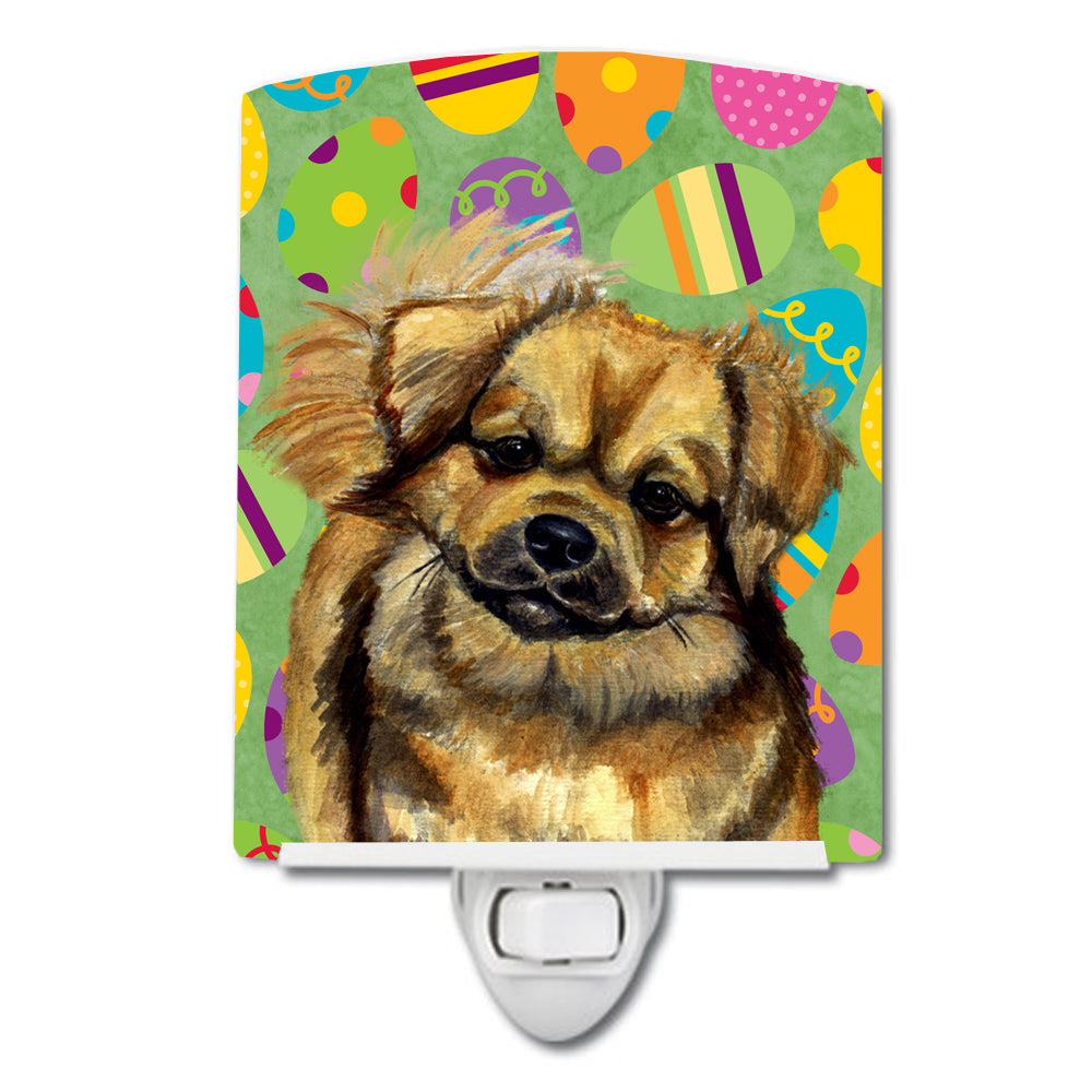 Tibetan Spaniel Easter Eggtravaganza Ceramic Night Light LH9439CNL - the-store.com