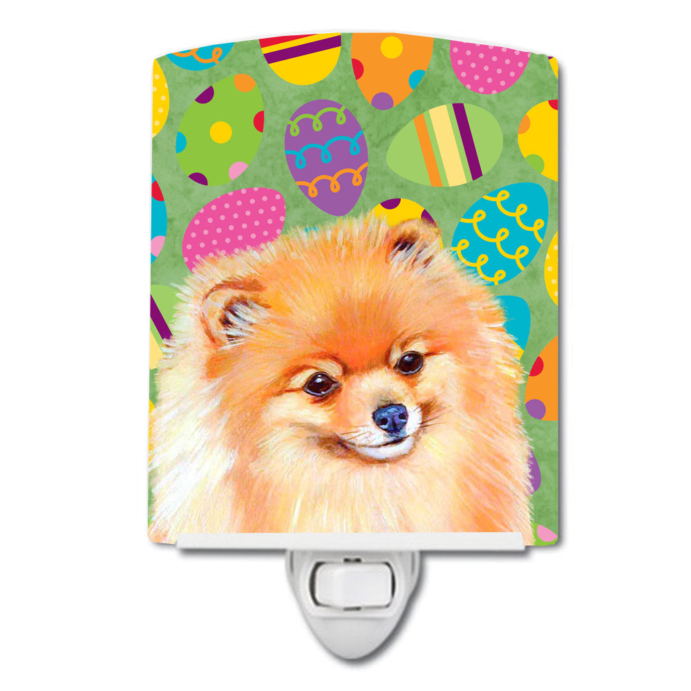 Pomeranian Easter Eggtravaganza Ceramic Night Light LH9440CNL - the-store.com