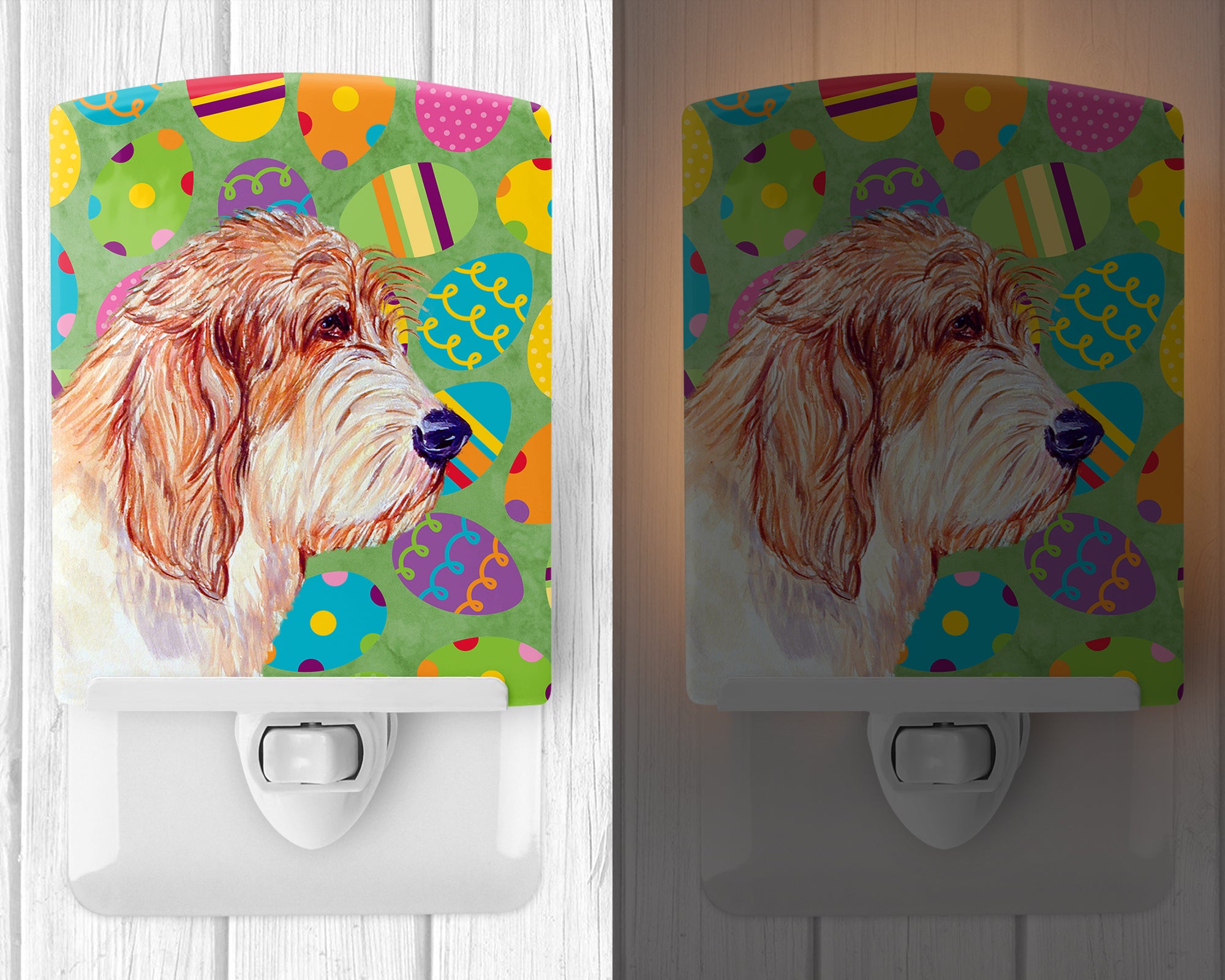 Petit Basset Griffon Vendeen Easter Eggtravaganza Ceramic Night Light LH9442CNL - the-store.com