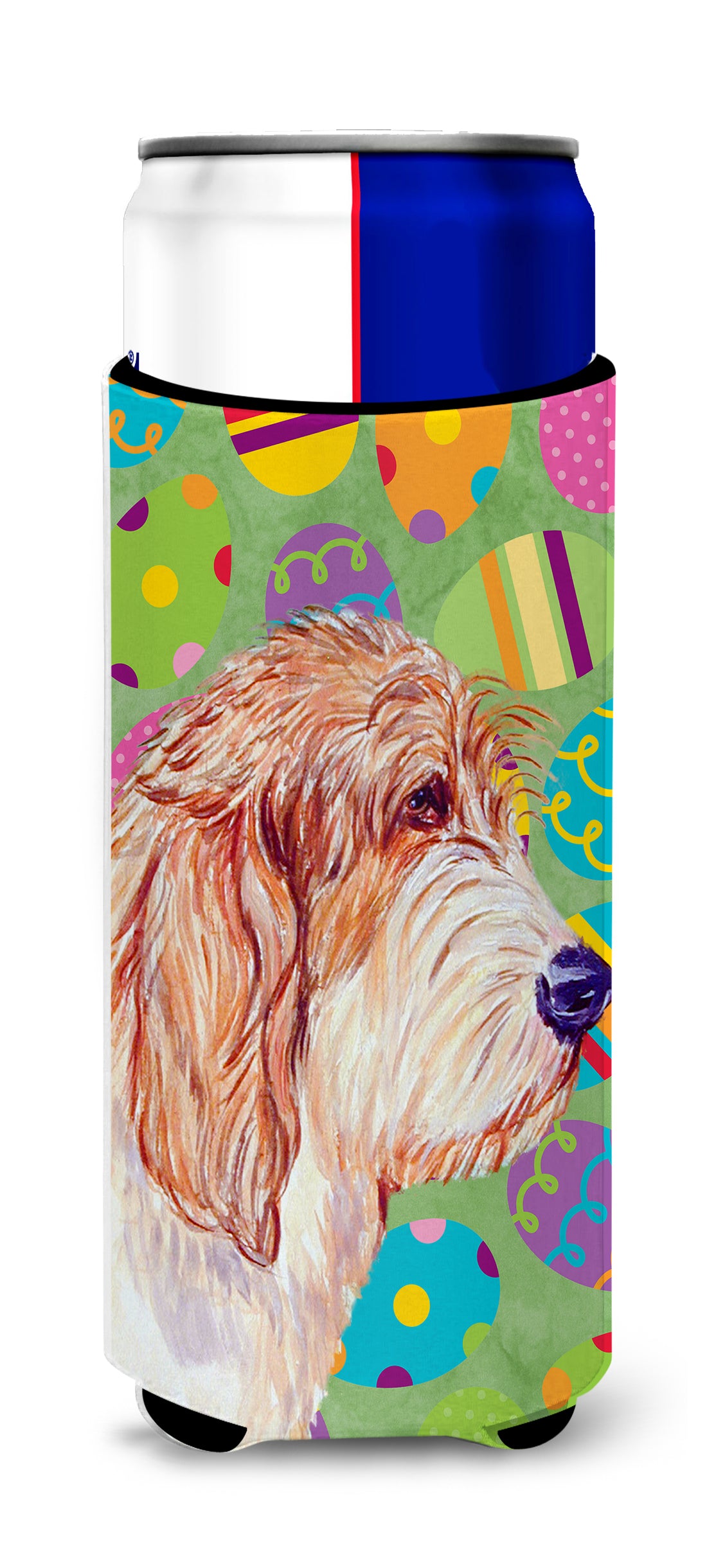 Petit Basset Griffon Vendeen Easter Eggtravaganza Ultra Beverage Insulators for slim cans LH9442MUK.