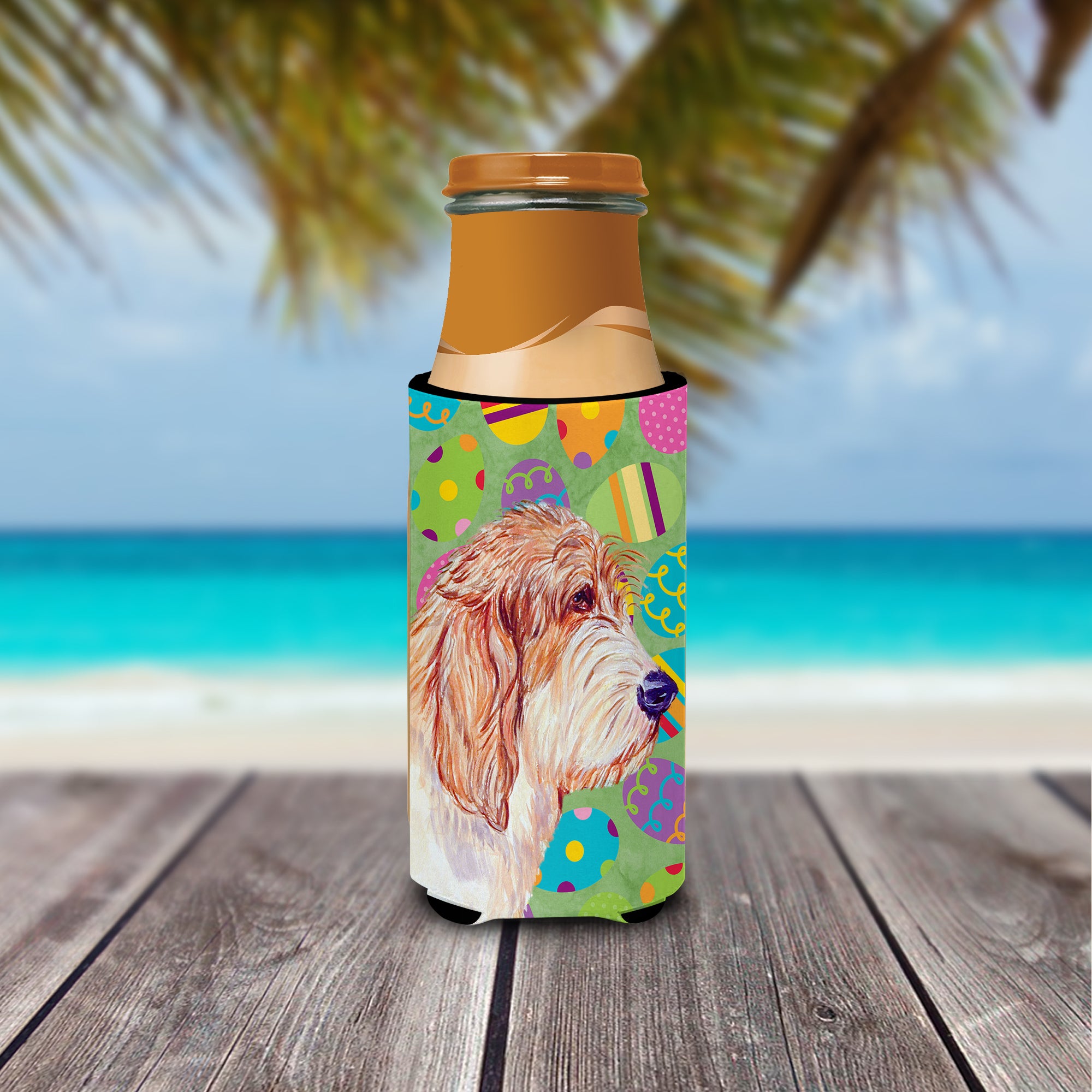 Petit Basset Griffon Vendeen Easter Eggtravaganza Ultra Beverage Insulators for slim cans LH9442MUK.