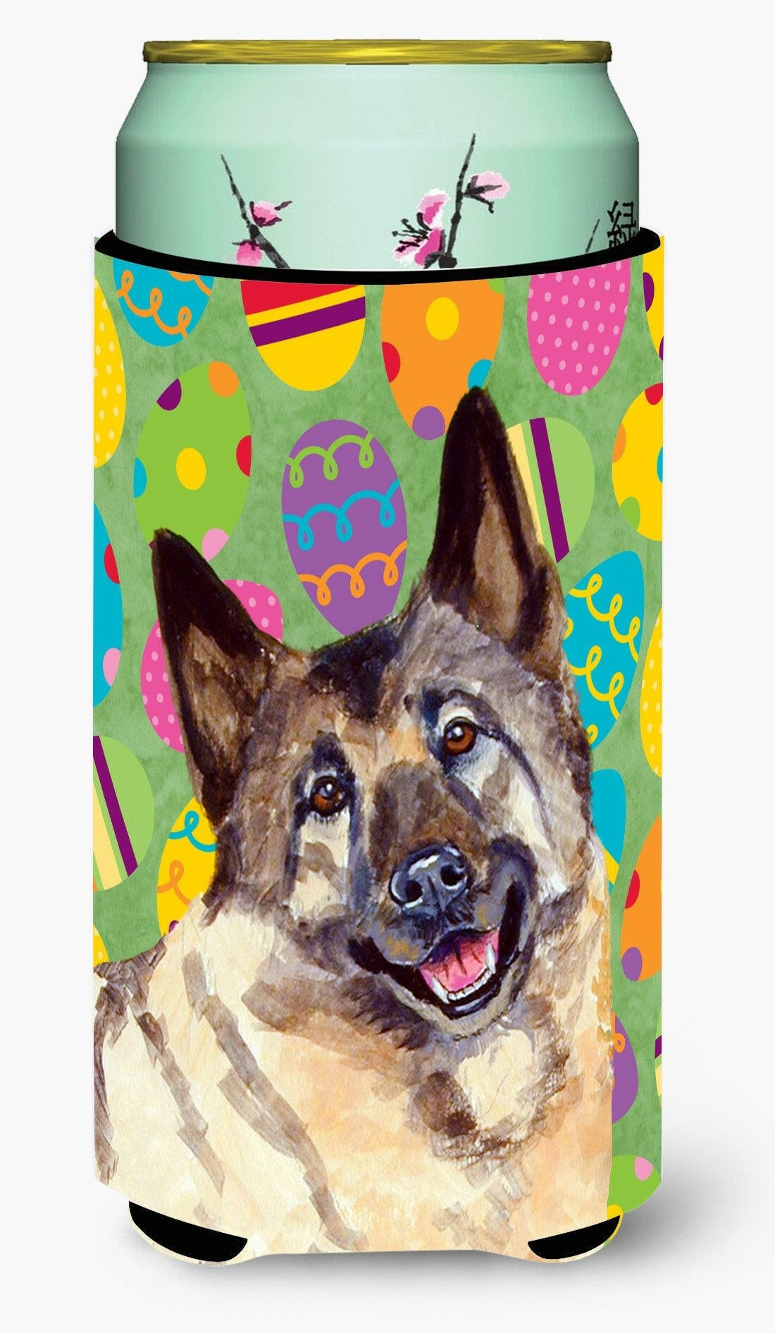 Norwegian Elkhound Easter Eggtravaganza  Tall Boy Beverage Insulator Beverage Insulator Hugger by Caroline's Treasures