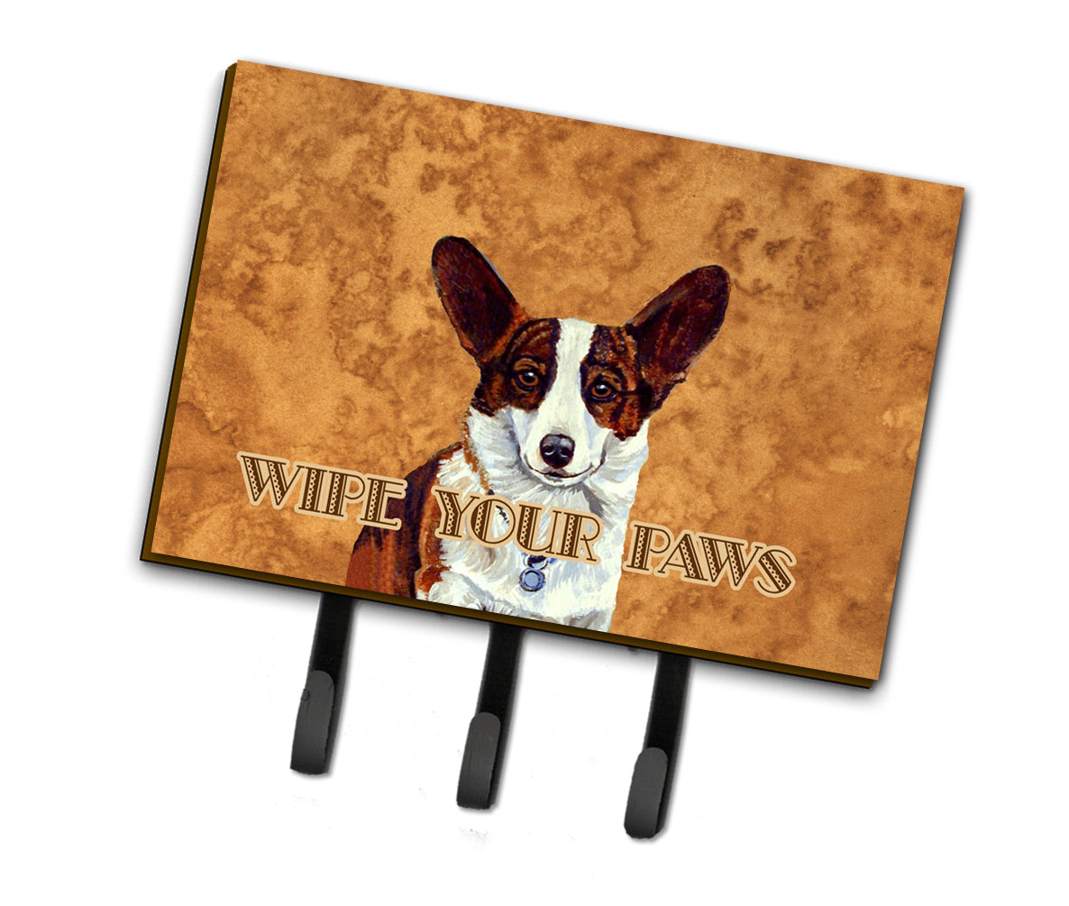 Cardigan Corgi Wipe your Paws Leash or Key Holder  the-store.com.