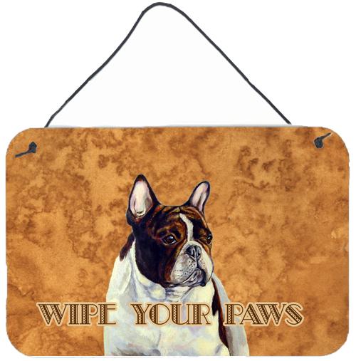 French Bulldog Wipe your Paws Aluminium Metal Wall or Door Hanging Prints by Caroline's Treasures