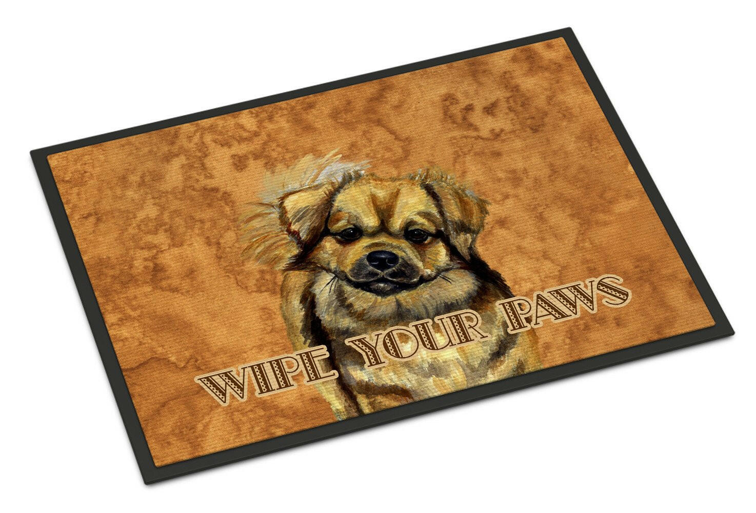 Tibetan Spaniel Wipe your Paws Indoor or Outdoor Mat 18x27 LH9458MAT - the-store.com