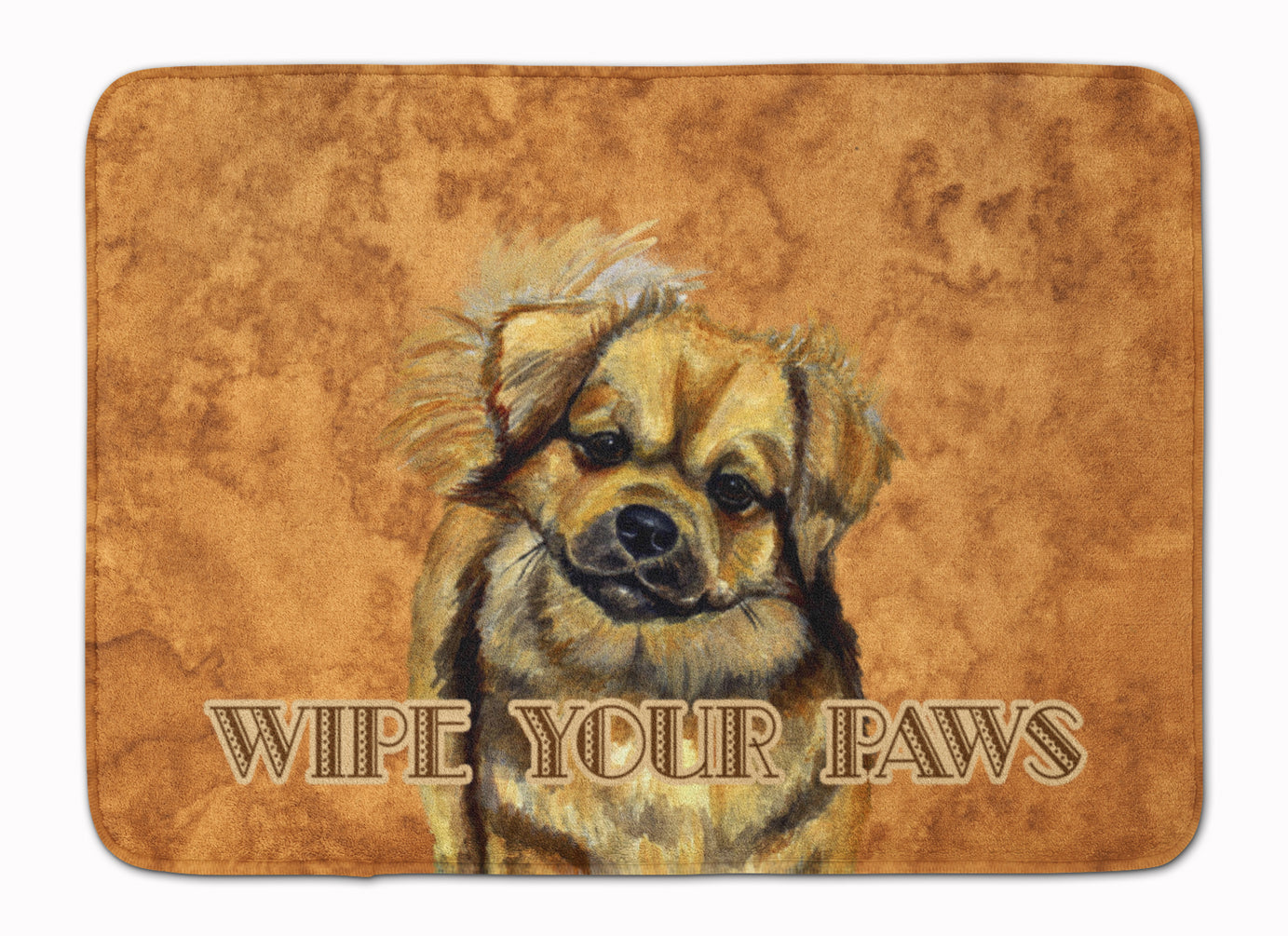 Tibetan Spaniel Wipe your Paws Machine Washable Memory Foam Mat LH9458RUG - the-store.com