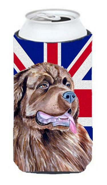 Newfoundland with English Union Jack British Flag Tall Boy Beverage Insulator Hugger LH9463TBC by Caroline's Treasures