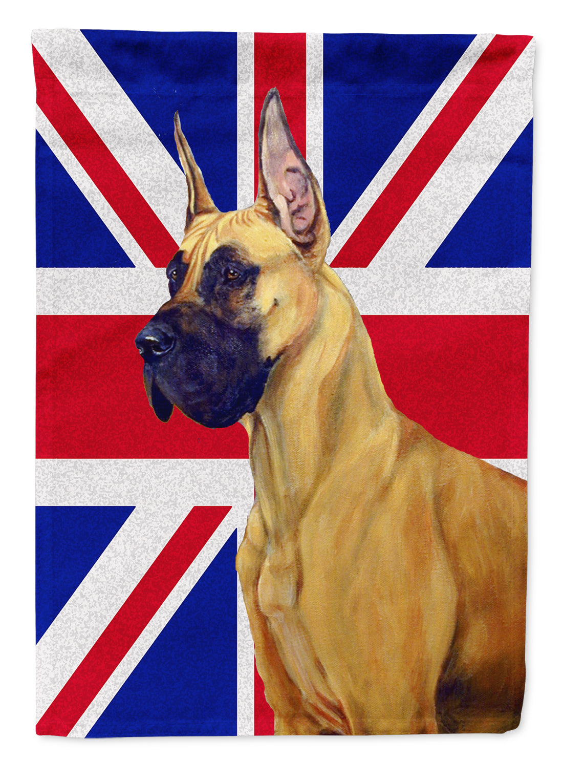 Great Dane with English Union Jack British Flag Flag Garden Size  the-store.com.