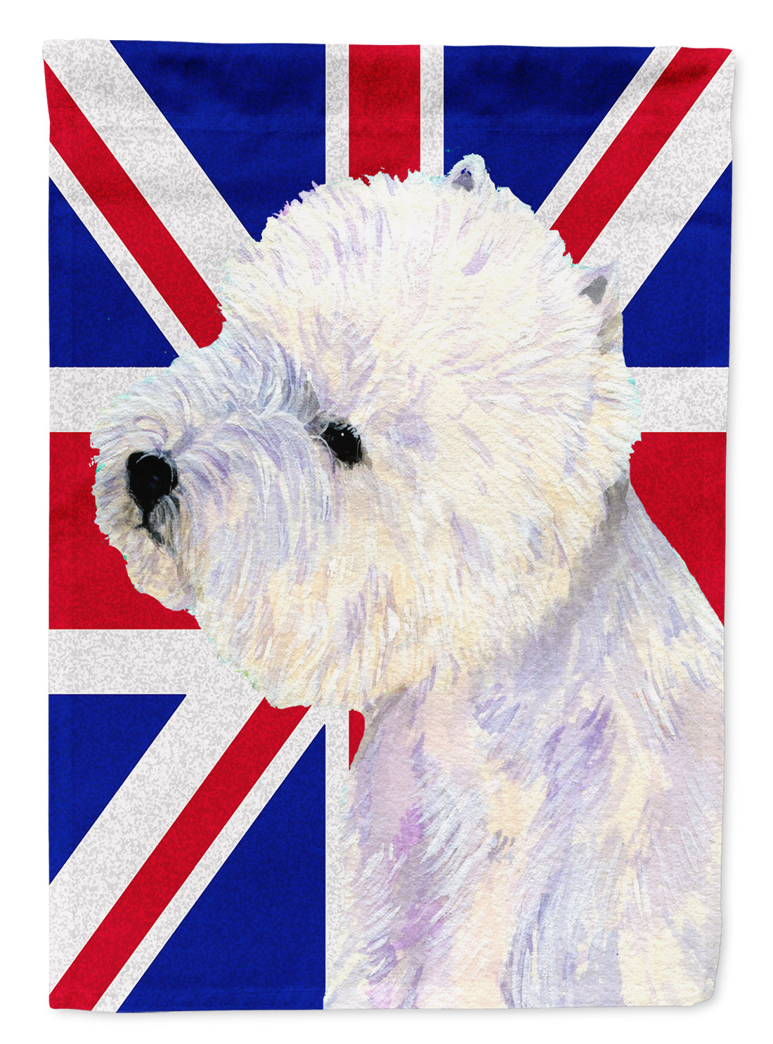 Westie with English Union Jack British Flag Flag Garden Size LH9467GF  the-store.com.