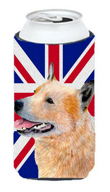 Australian Cattle Dog with English Union Jack British Flag Tall Boy Beverage Insulator Hugger LH9469TBC by Caroline&#39;s Treasures