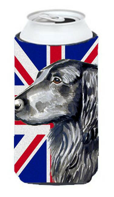 Flat Coated Retriever with English Union Jack British Flag Tall Boy Beverage Insulator Hugger LH9473TBC by Caroline's Treasures