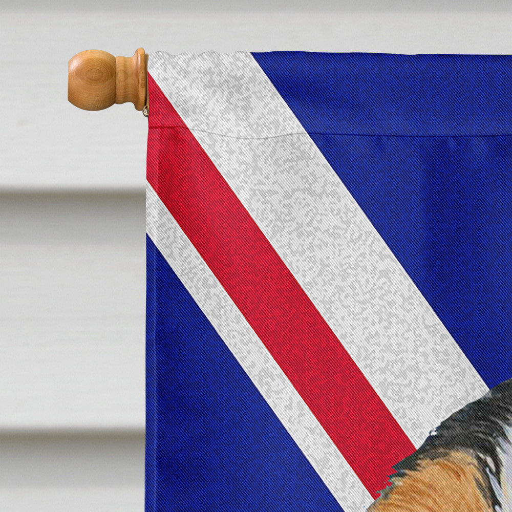 Cavalier Spaniel with English Union Jack British Flag Flag Canvas House Size LH9476CHF  the-store.com.