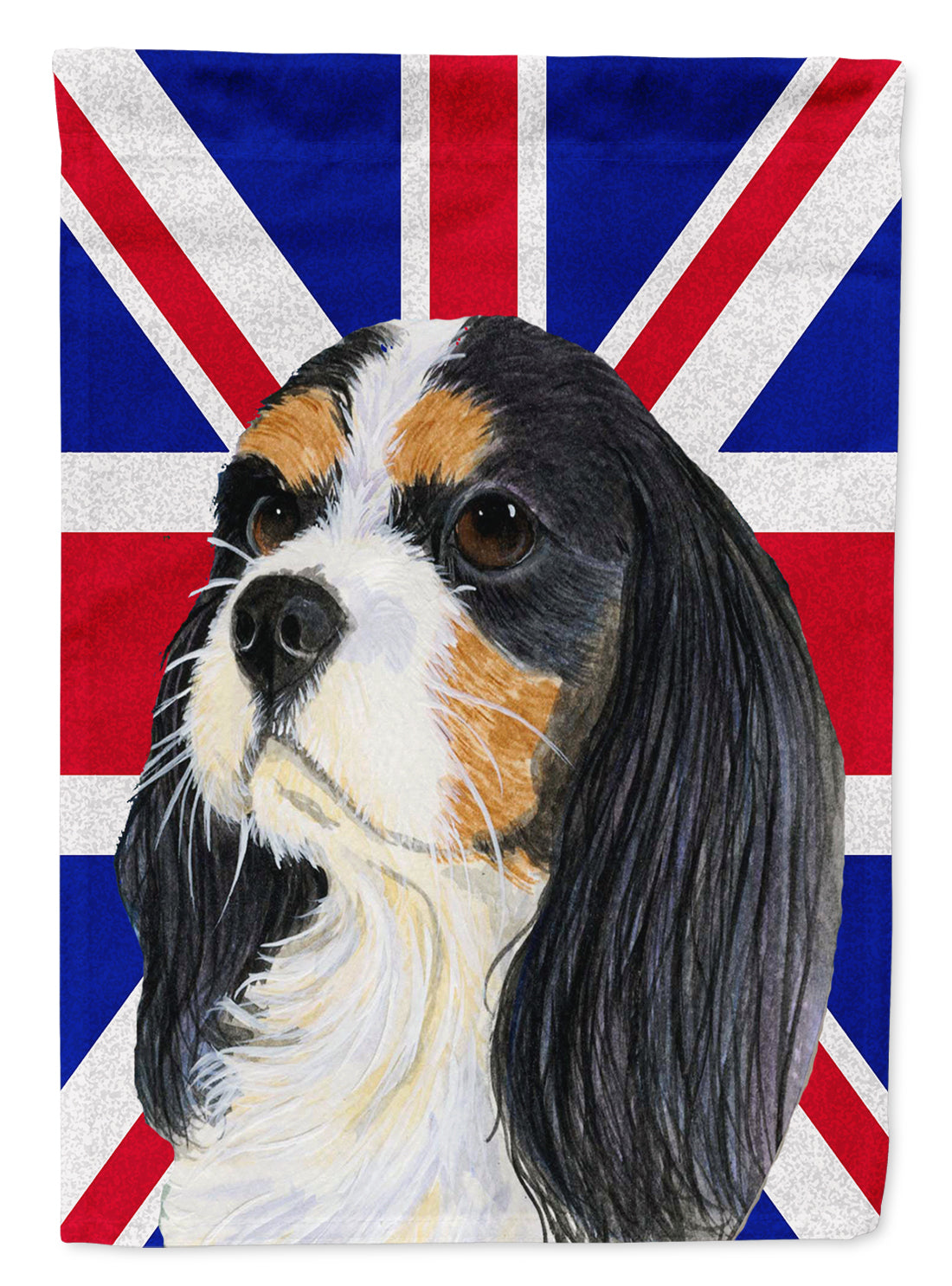 Cavalier Spaniel with English Union Jack British Flag Flag Garden Size LH9476GF  the-store.com.