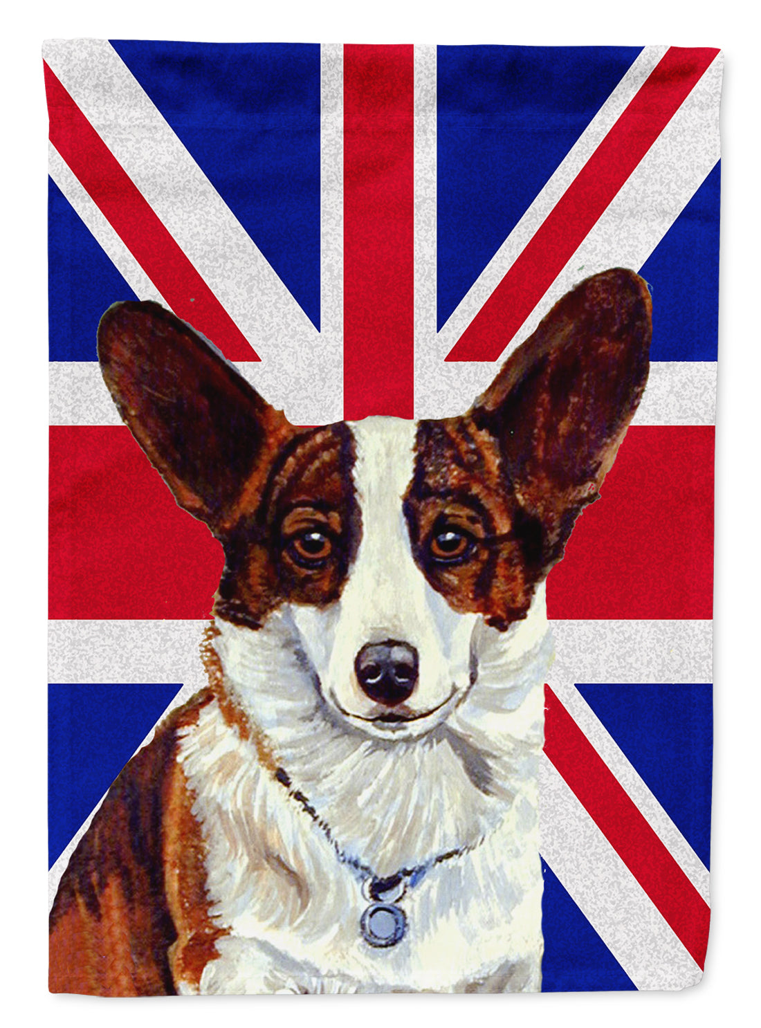 Corgi with English Union Jack British Flag Flag Garden Size LH9485GF  the-store.com.