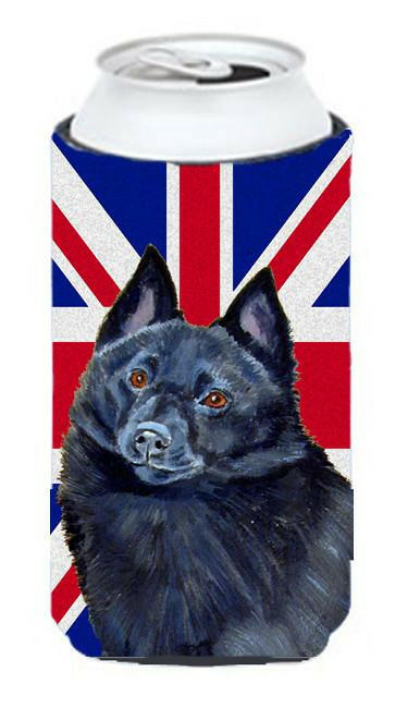 Schipperke with English Union Jack British Flag Tall Boy Beverage Insulator Hugger LH9491TBC by Caroline's Treasures