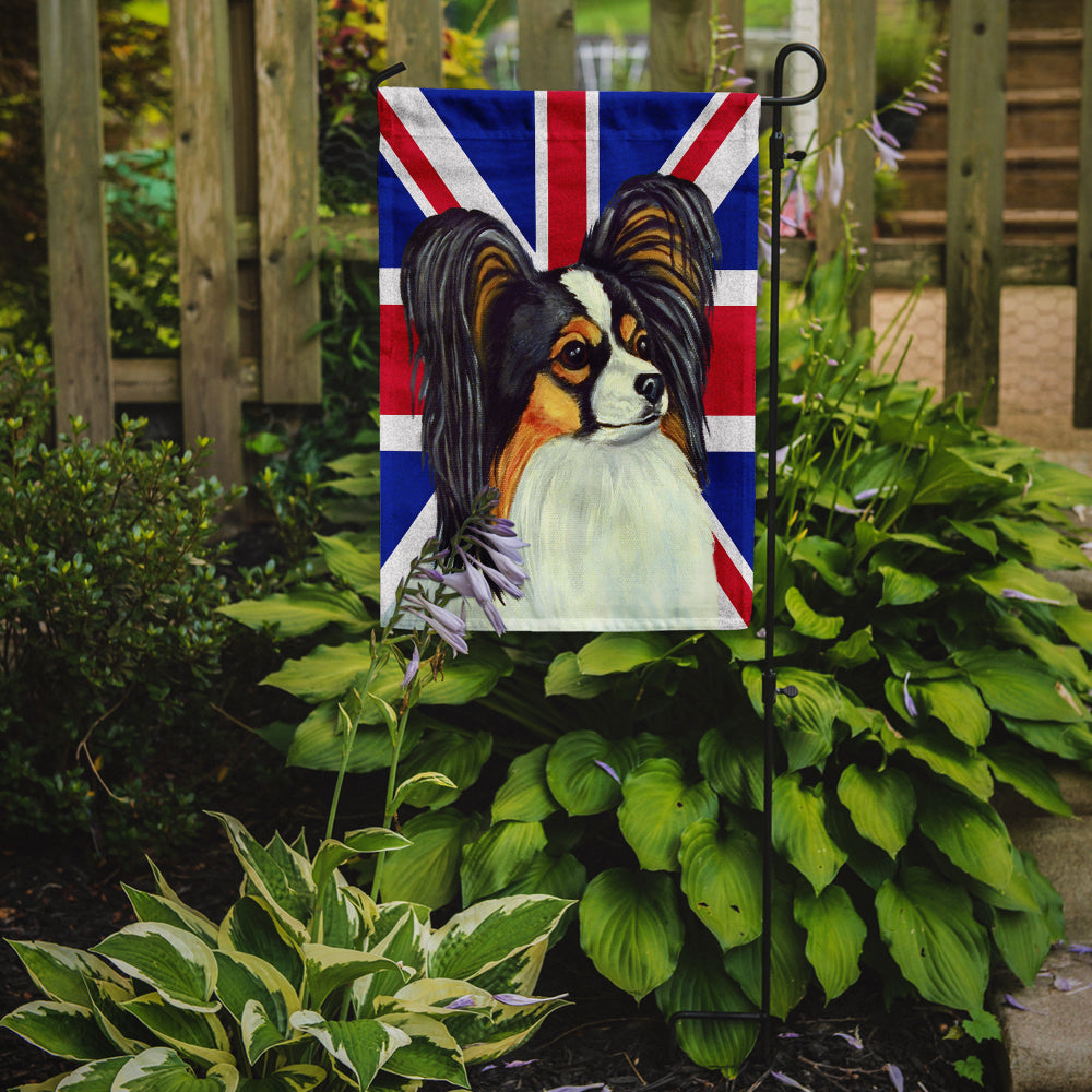 Papillon with English Union Jack British Flag Flag Garden Size LH9503GF  the-store.com.