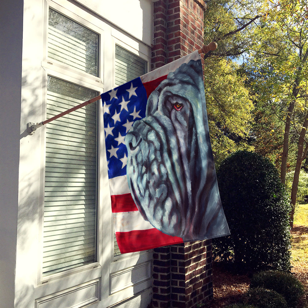 Neapolitan Mastiff USA Patriotic American Flag Flag Canvas House Size LH9540CHF  the-store.com.