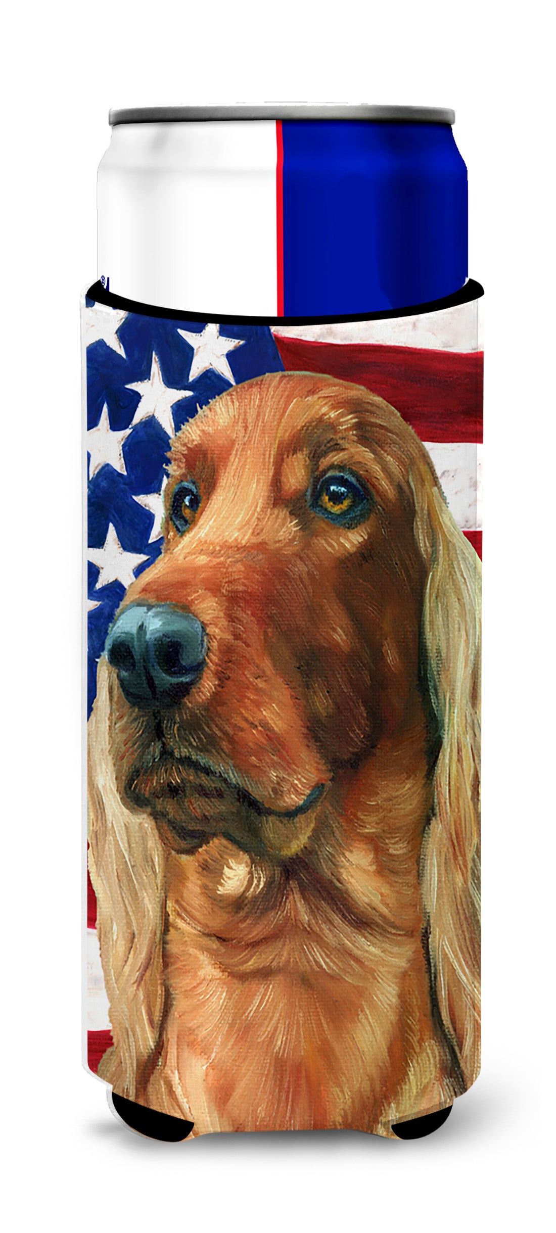 Irish Setter USA Patriotic American Flag Ultra Beverage Insulators for slim cans LH9541MUK  the-store.com.