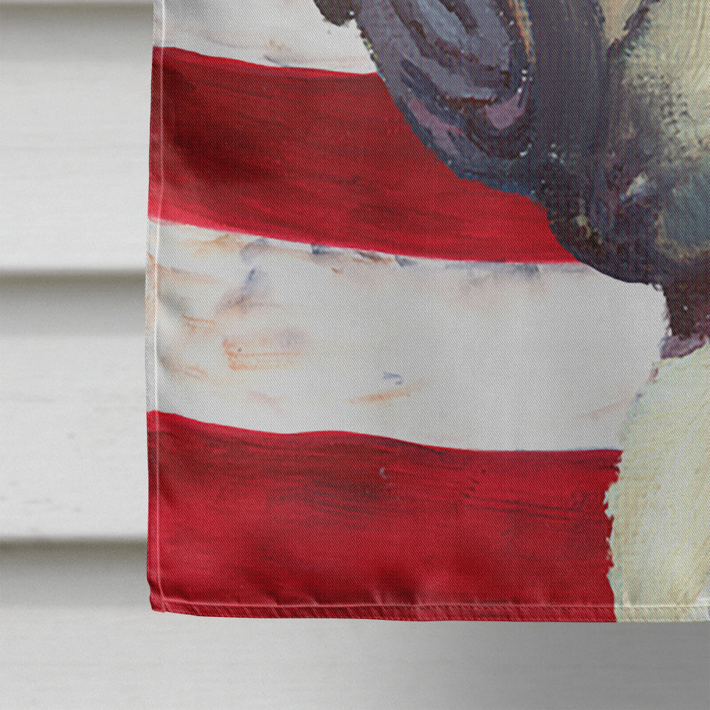 French Bulldog Frenchie USA Patriotic American Flag Flag Canvas House Size LH9545CHF  the-store.com.