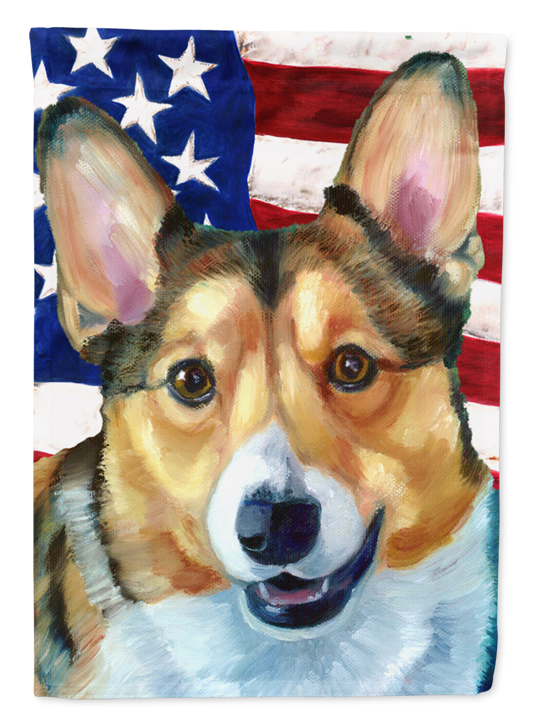 Corgi USA Patriotic American Flag Flag Canvas House Size LH9546CHF  the-store.com.