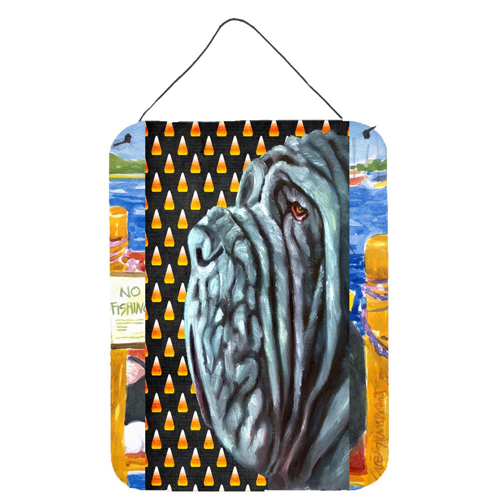 Neapolitan Mastiff Candy Corn Halloween Wall or Door Hanging Prints LH9547DS1216 by Caroline's Treasures