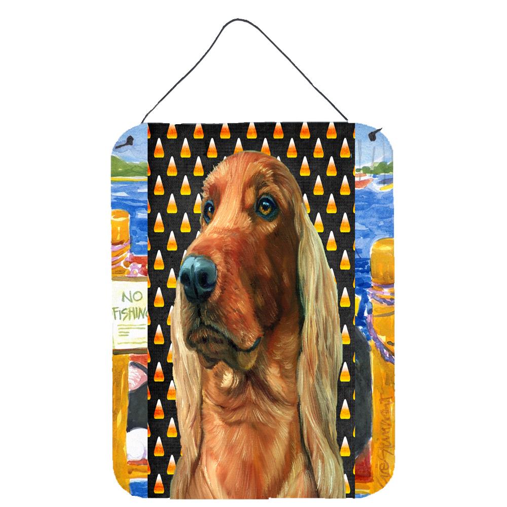 Irish Setter Candy Corn Halloween Wall or Door Hanging Prints LH9548DS1216 by Caroline's Treasures