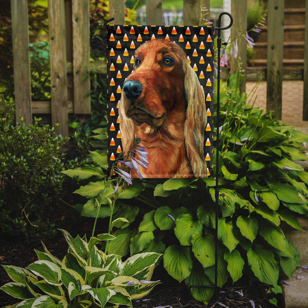 Irish Setter Candy Corn Halloween Flag Garden Size  the-store.com.