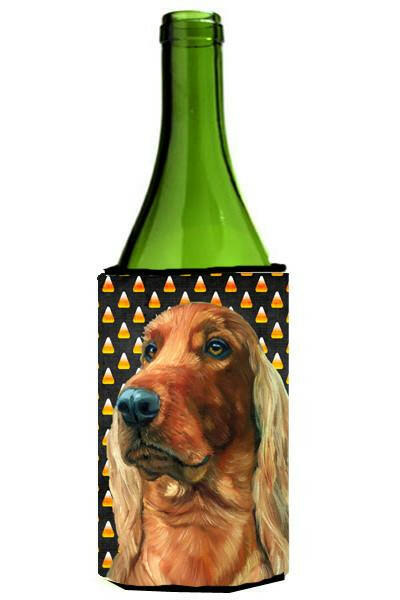 Irish Setter Candy Corn Halloween Wine Bottle Beverage Insulator Hugger LH9548LITERK by Caroline&#39;s Treasures