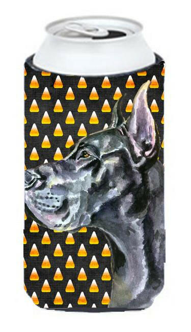 Black Great Dane Candy Corn Halloween Tall Boy Beverage Insulator Hugger LH9550TBC by Caroline's Treasures