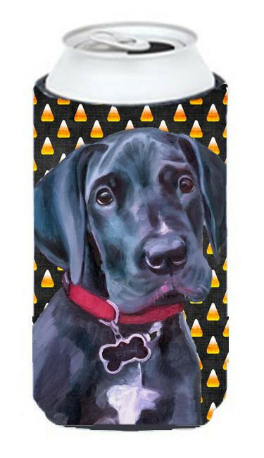 Black Great Dane Puppy Candy Corn Halloween Tall Boy Beverage Insulator Hugger LH9551TBC by Caroline's Treasures