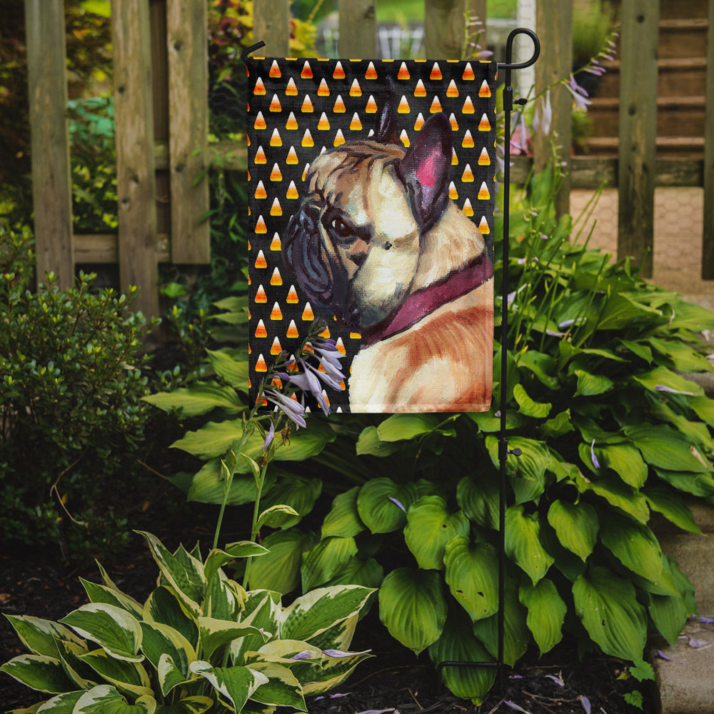 French Bulldog Frenchie Candy Corn Halloween Flag Garden Size LH9552GF  the-store.com.