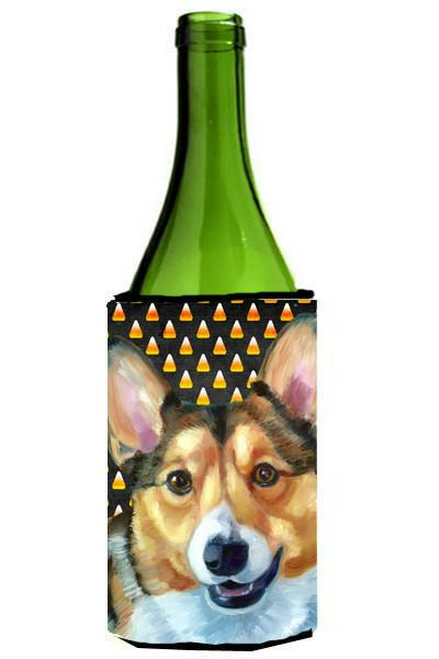 Corgi Candy Corn Halloween Wine Bottle Beverage Insulator Hugger LH9553LITERK by Caroline's Treasures