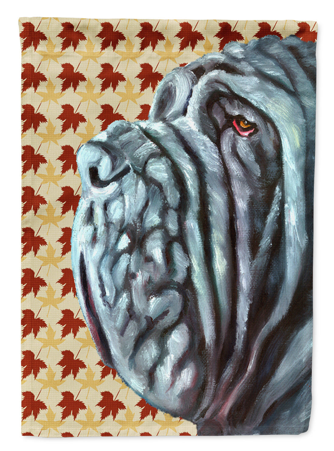 Neapolitan Mastiff Fall Leaves Flag Garden Size LH9554GF  the-store.com.