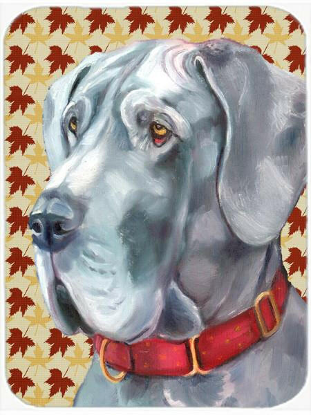 Great Dane Fall Leaves Mouse Pad, Hot Pad or Trivet LH9556MP by Caroline's Treasures