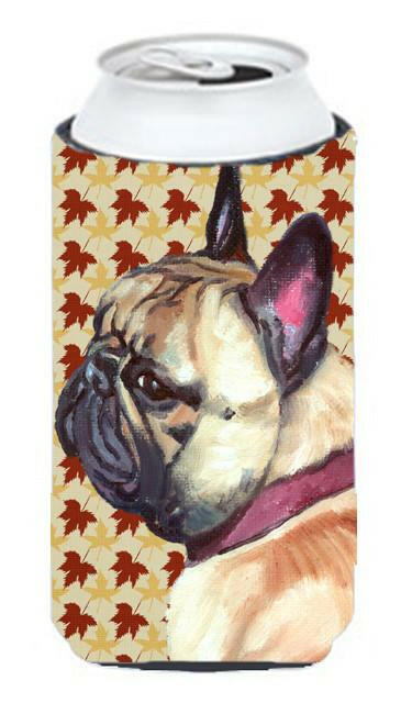 French Bulldog Frenchie Fall Leaves Tall Boy Beverage Insulator Hugger LH9559TBC by Caroline's Treasures