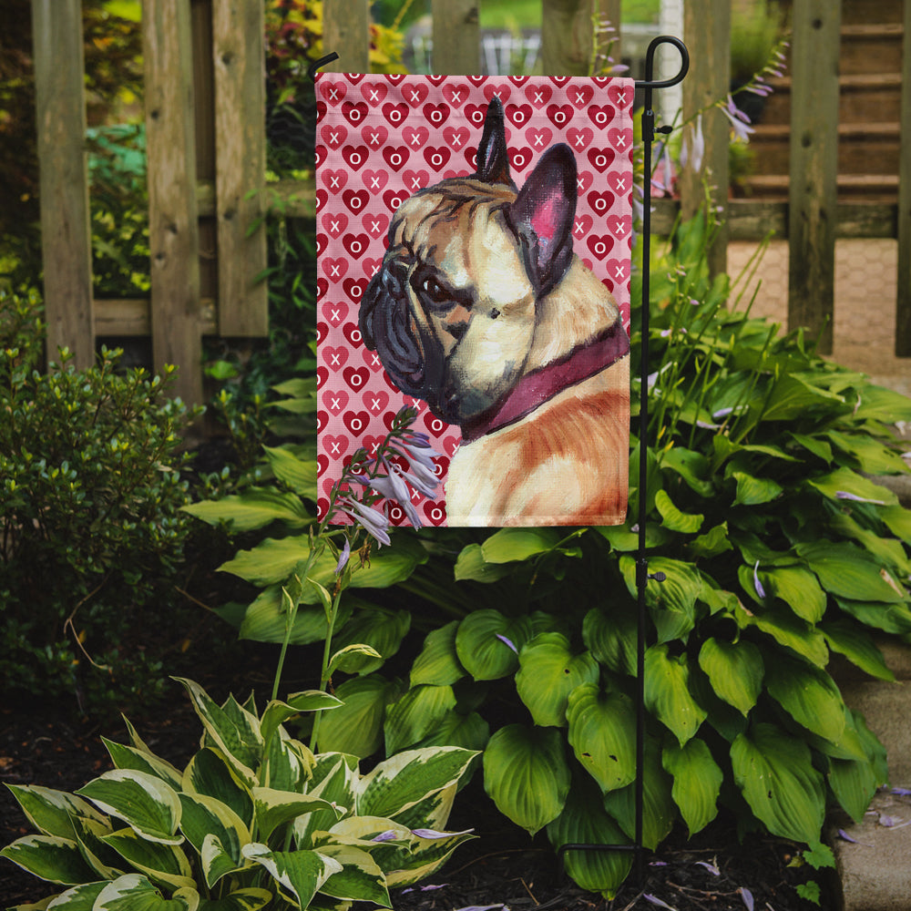 French Bulldog Frenchie Hearts Love and Valentine's Day Flag Garden Size LH9566GF  the-store.com.