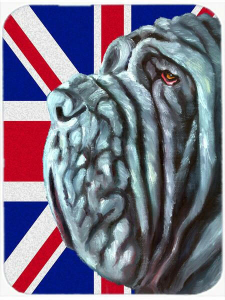 Neapolitan Mastiff with English Union Jack British Flag Mouse Pad, Hot Pad or Trivet LH9596MP by Caroline's Treasures